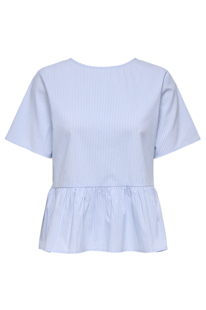 JDYMIO S/S REV. STRING TOP WVN DIA 15347616 Cashmere Blue/SMALL STRIPE